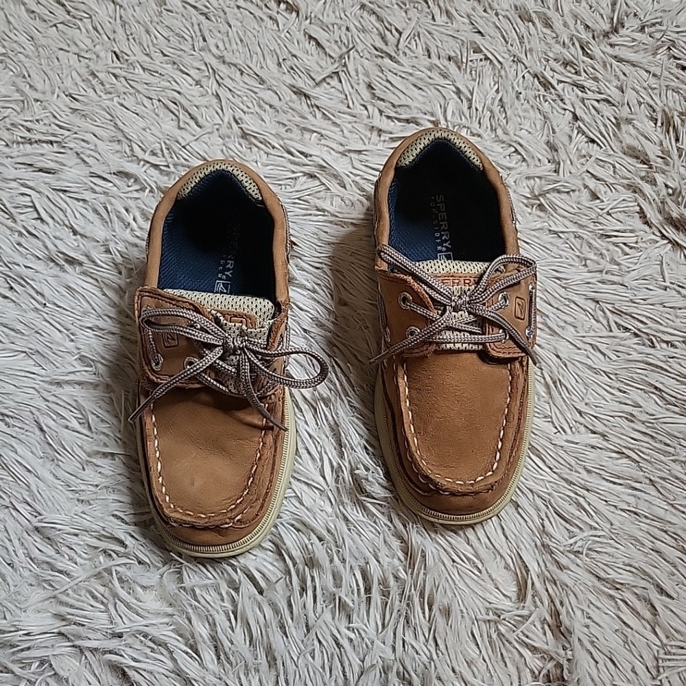Kids Toddler Sperry Top Sider Boat Shoes Lanyard A/C Boys Shoes 11 M Classic - Picture 2 of 12